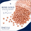 Wholesale Spacer Beads by the Pound - Rose Gold