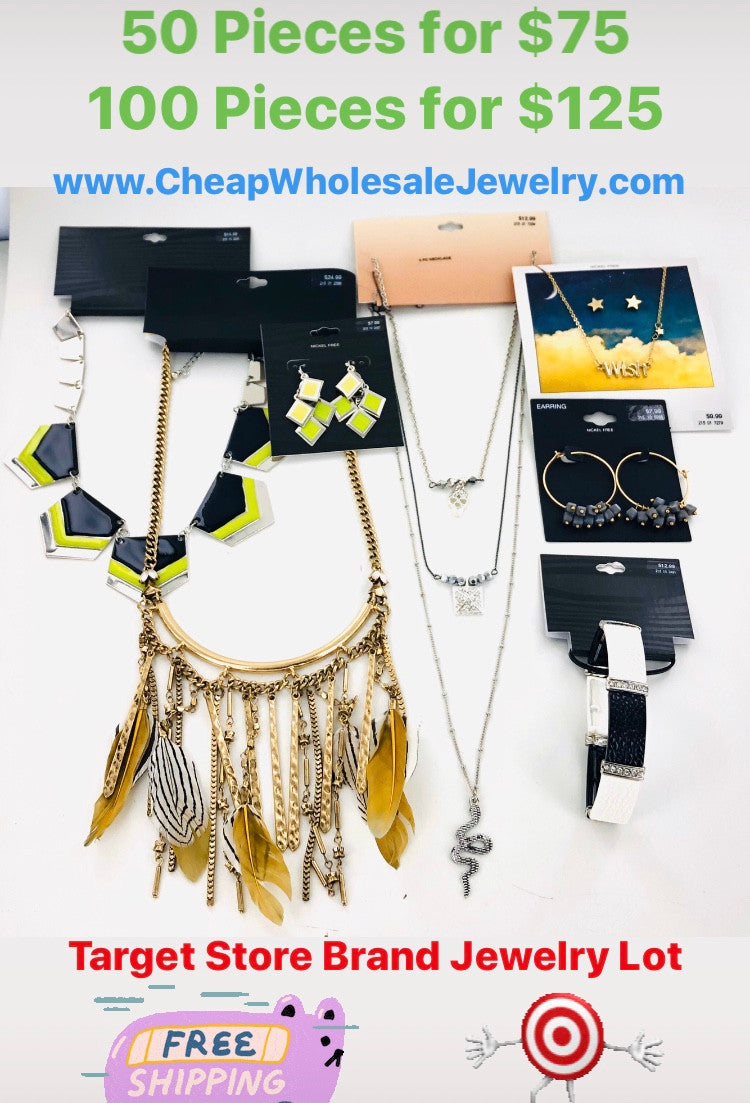 Target Store Jewelry Lot - 50 Piece