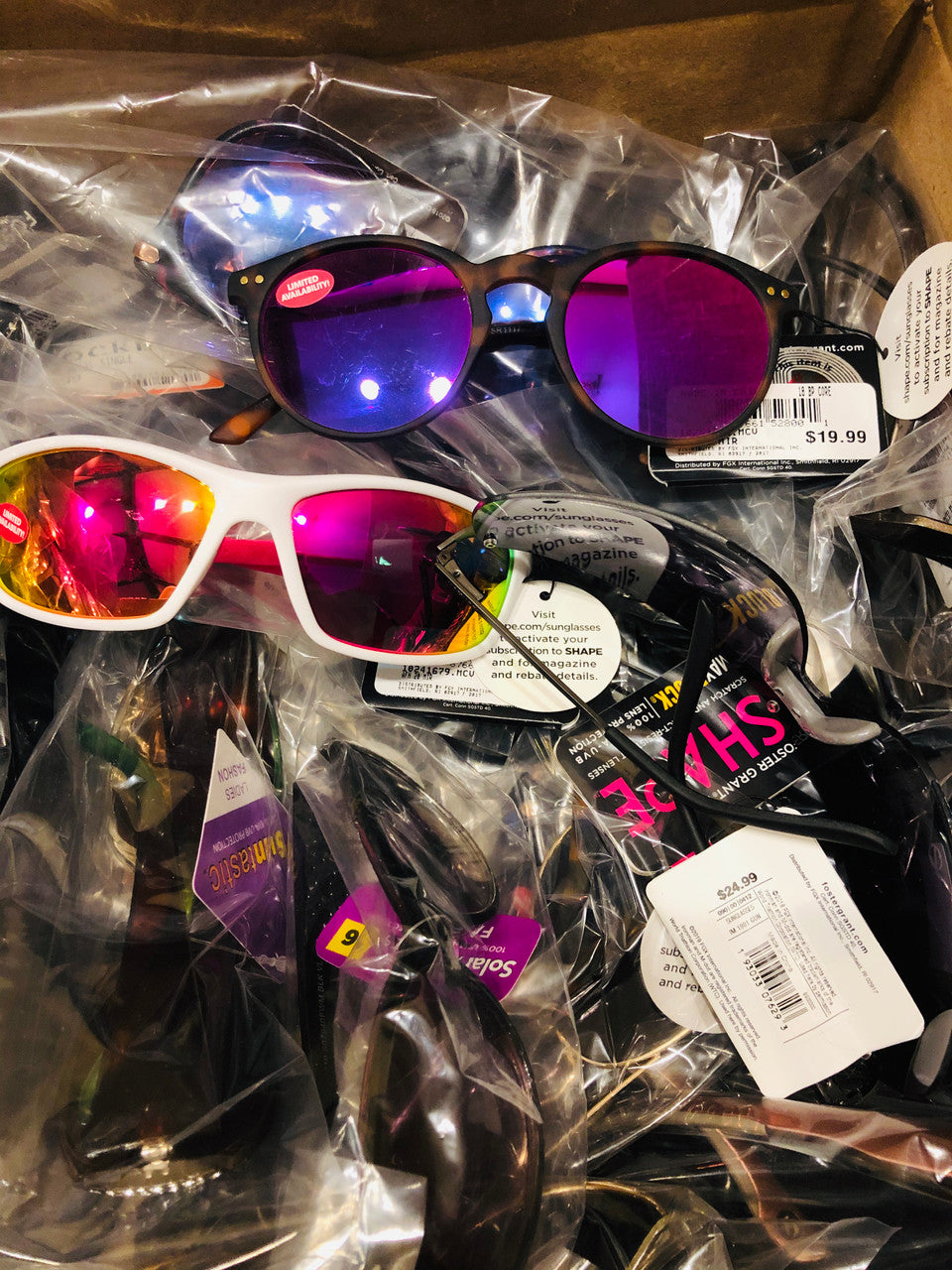 Foster Grant Sunglasses Wholesale Lot - 125 Pairs