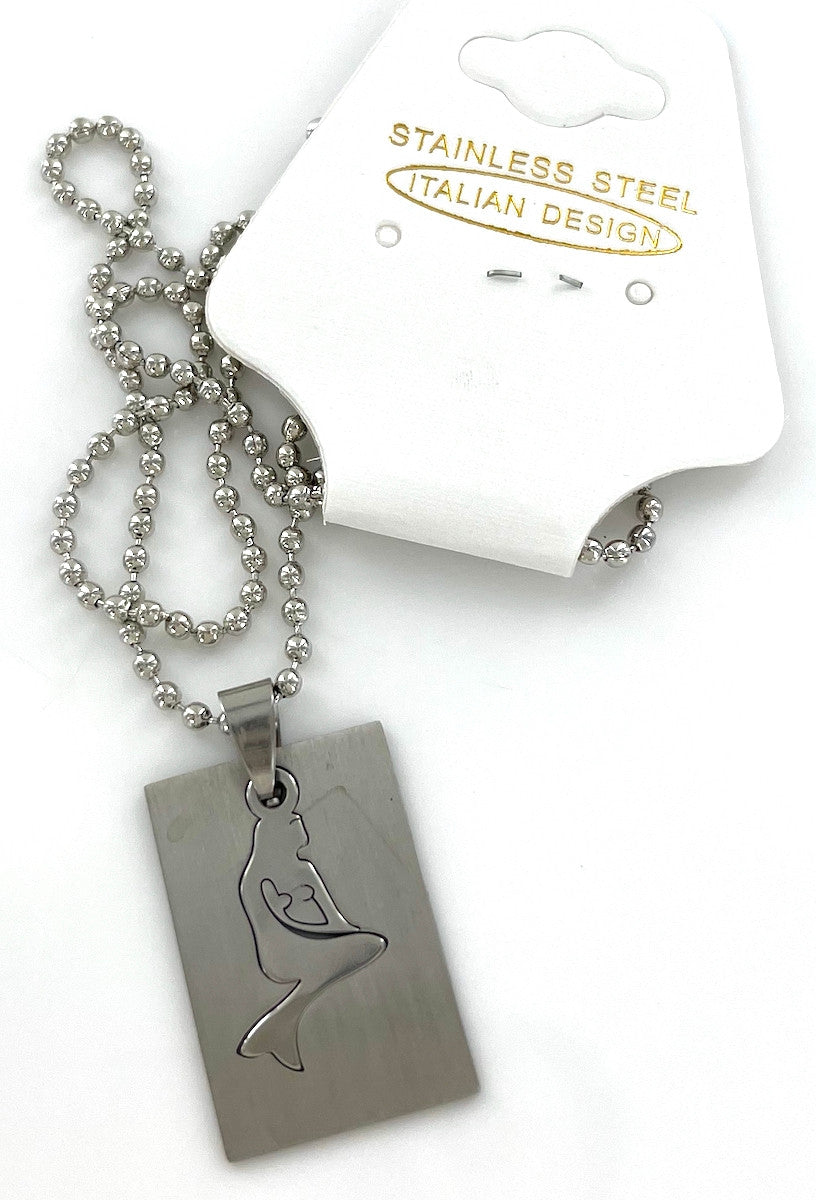 Wholesale Stainless Steel Laser Cut Necklaces by the Dozen - Mermaid
