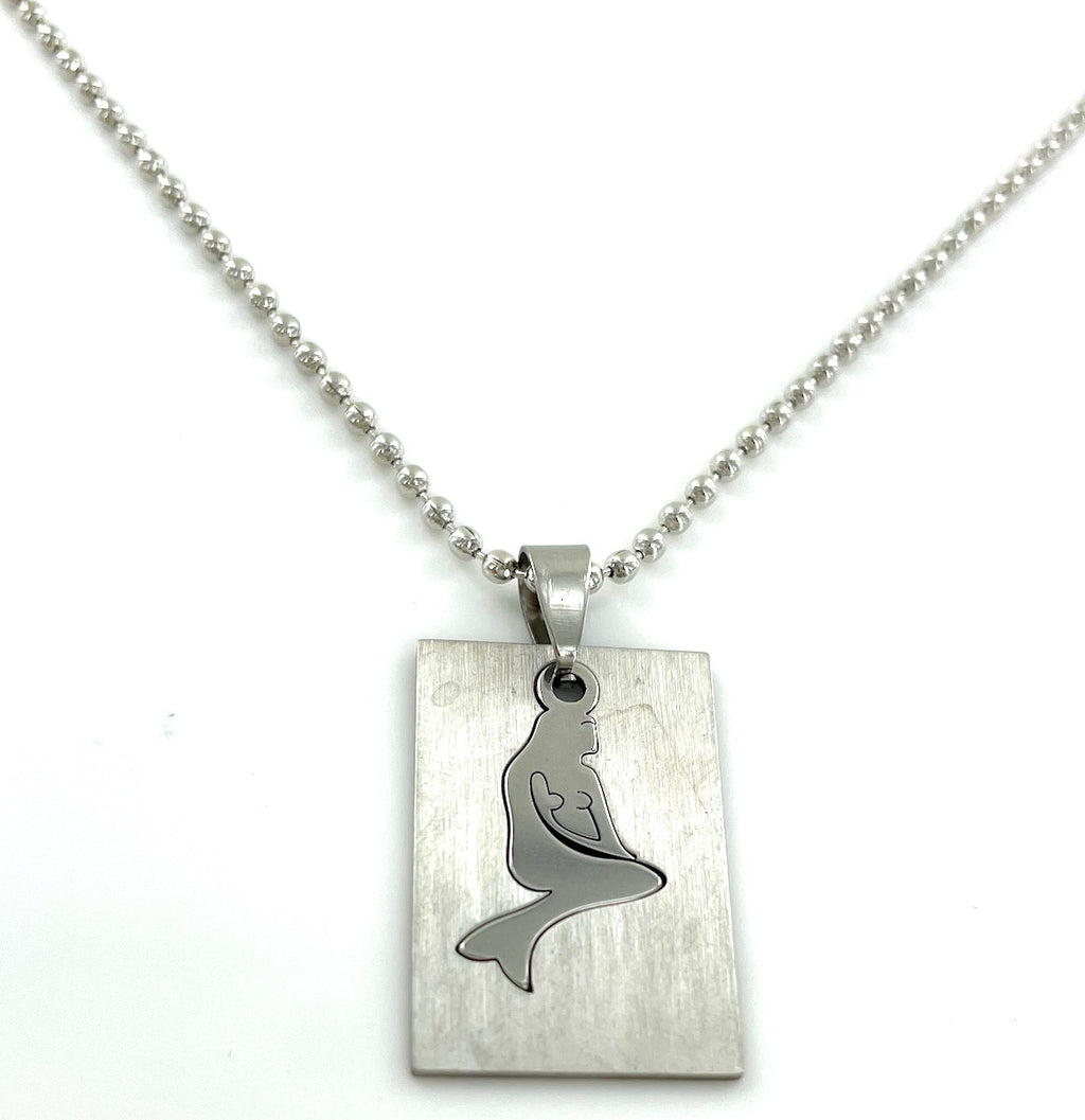 Wholesale Stainless Steel Laser Cut Necklaces by the Dozen - Mermaid
