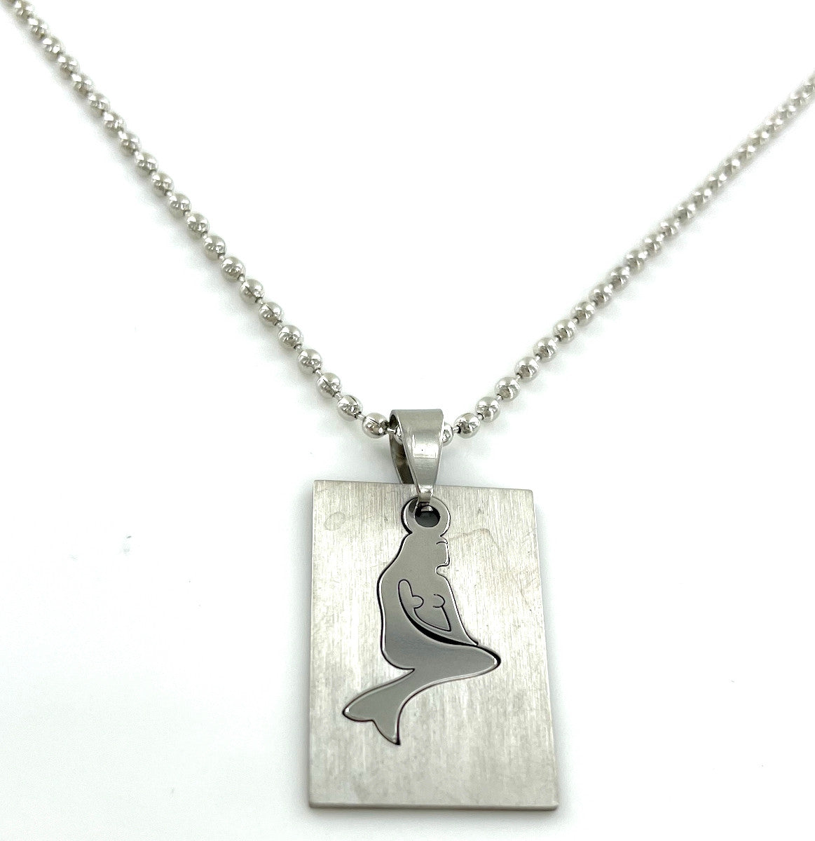 Wholesale Stainless Steel Laser Cut Necklaces by the Dozen - Mermaid
