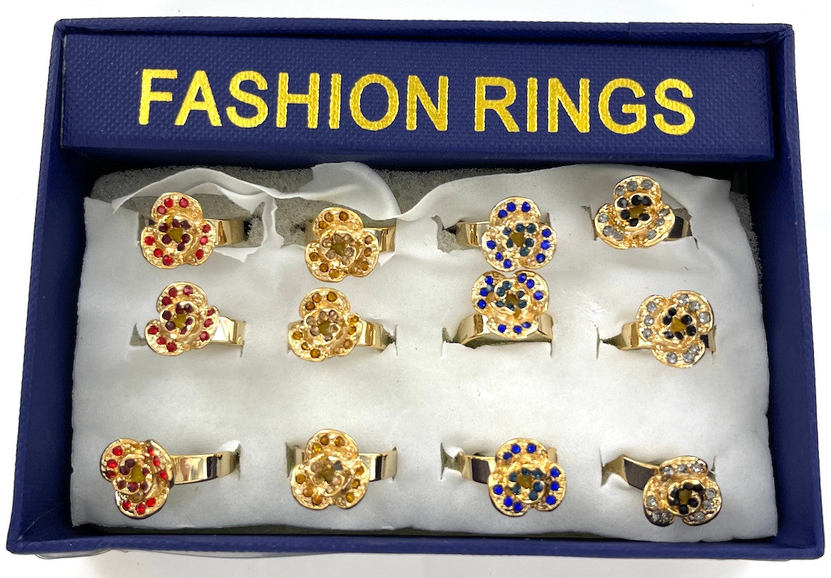 Wholesale Fashion Rings by the Dozen - Dozen Roses