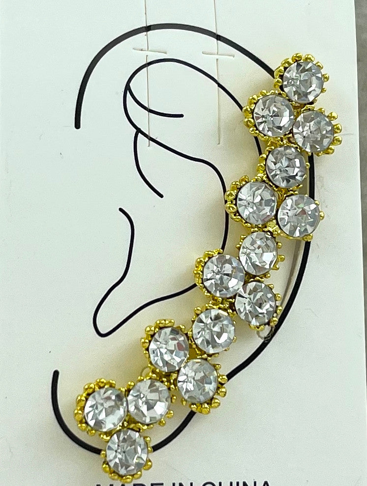 Wholesale Ear Cuffs by the Dozen - Golden Sparkles