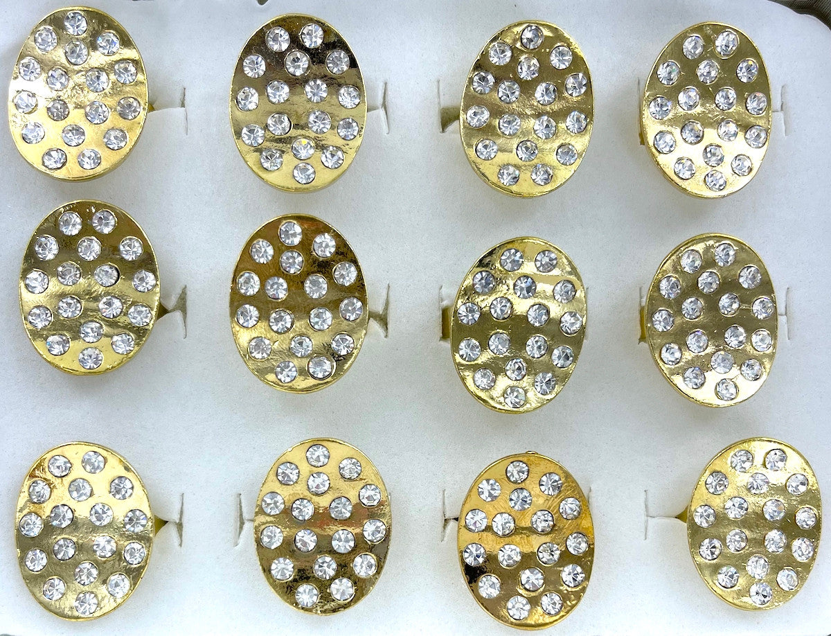Wholesale Adjustable Rings by the Dozen - Bent Gold