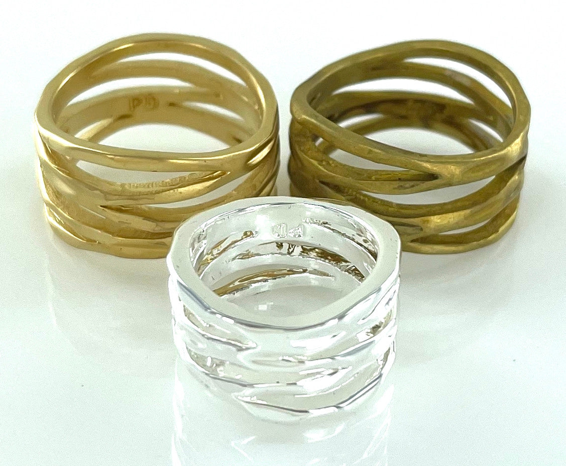 Wholesale Fashion Rings by the Dozen - Twisted Trio