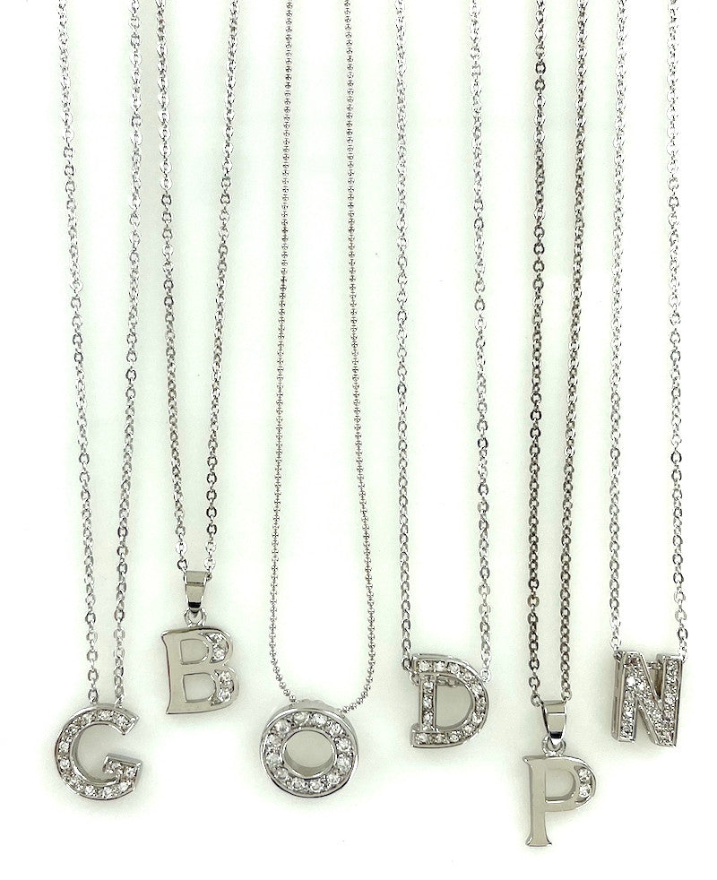Wholesale Fashion Necklaces by the Dozen - Assorted Initials