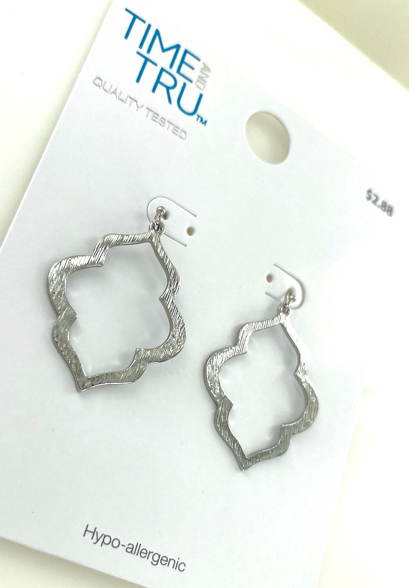 Wholesale Retail Ready Earrings by the Dozen - Time & Tru - Fish Scale Drop