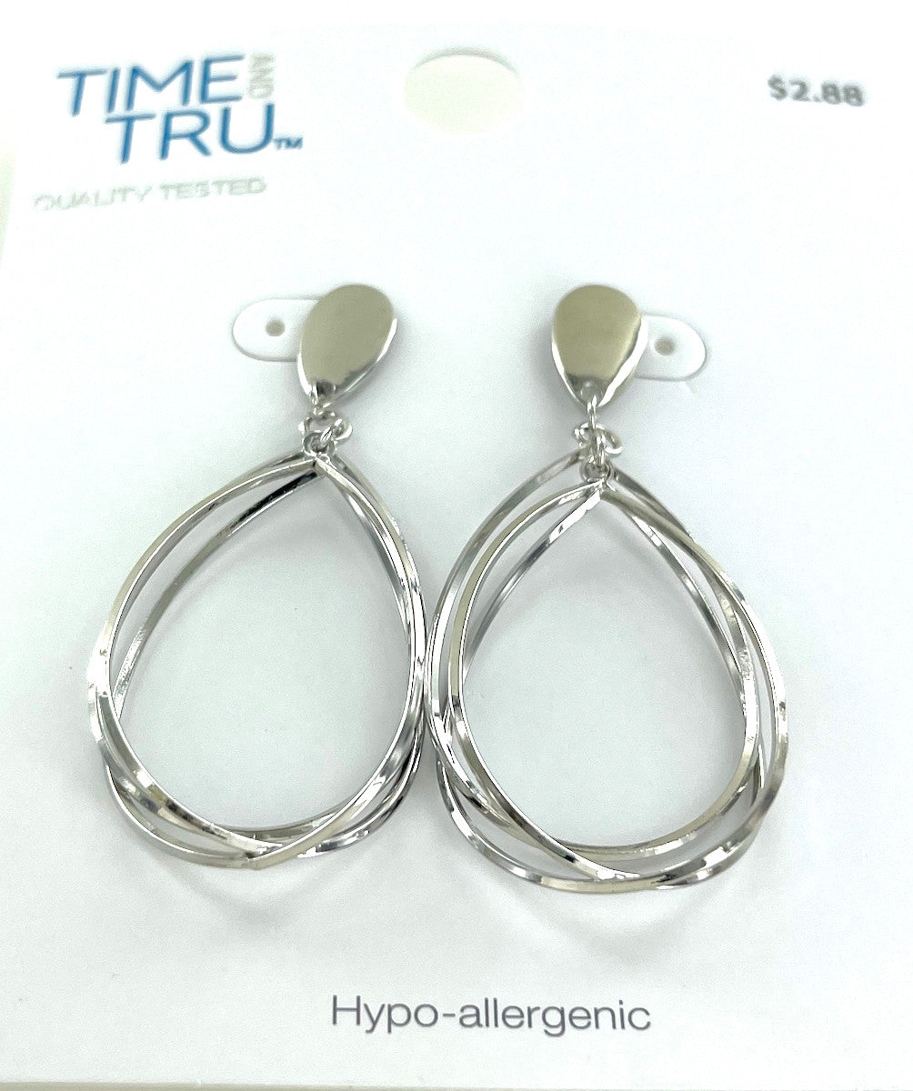 Wholesale Retail Ready Earrings by the Dozen - Time & Tru - Cut Out Tear Drops
