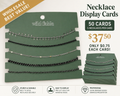 50 Pack of Necklace Cards - Hematite