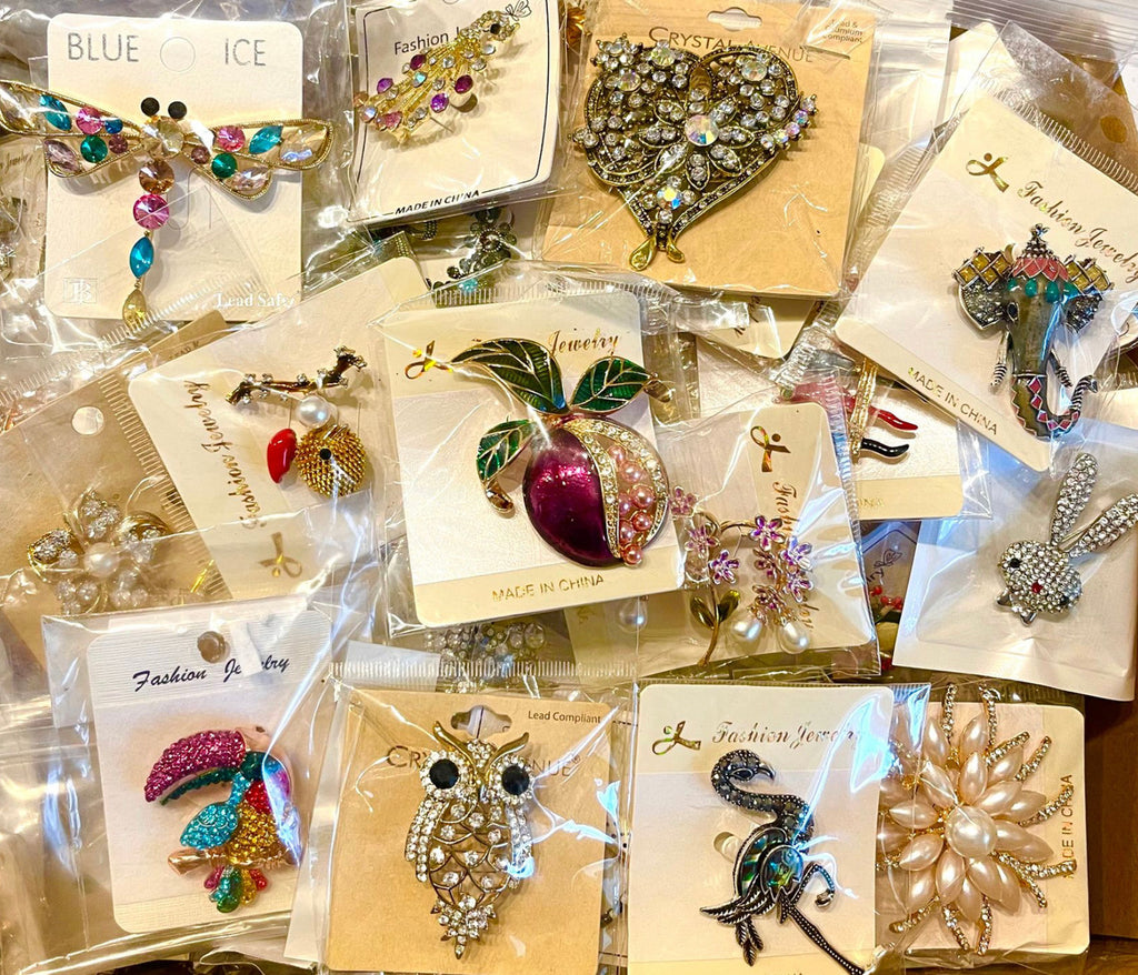 Wholesale Pin and Brooch Assortment by the Dozen
