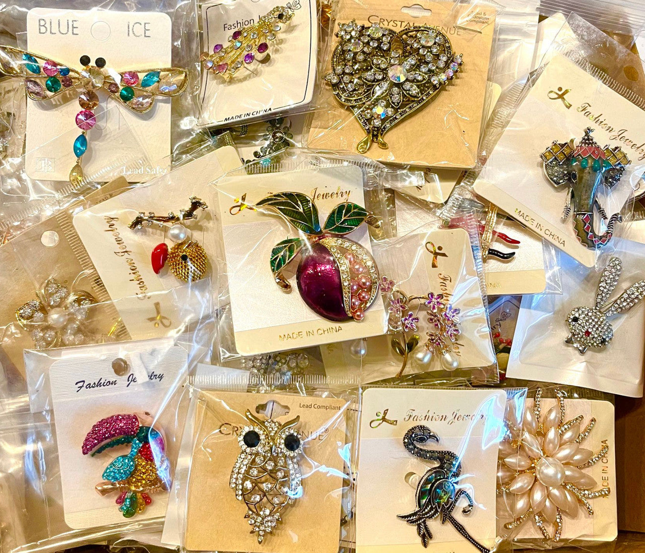 Wholesale Pin and Brooch Assortment by the Dozen