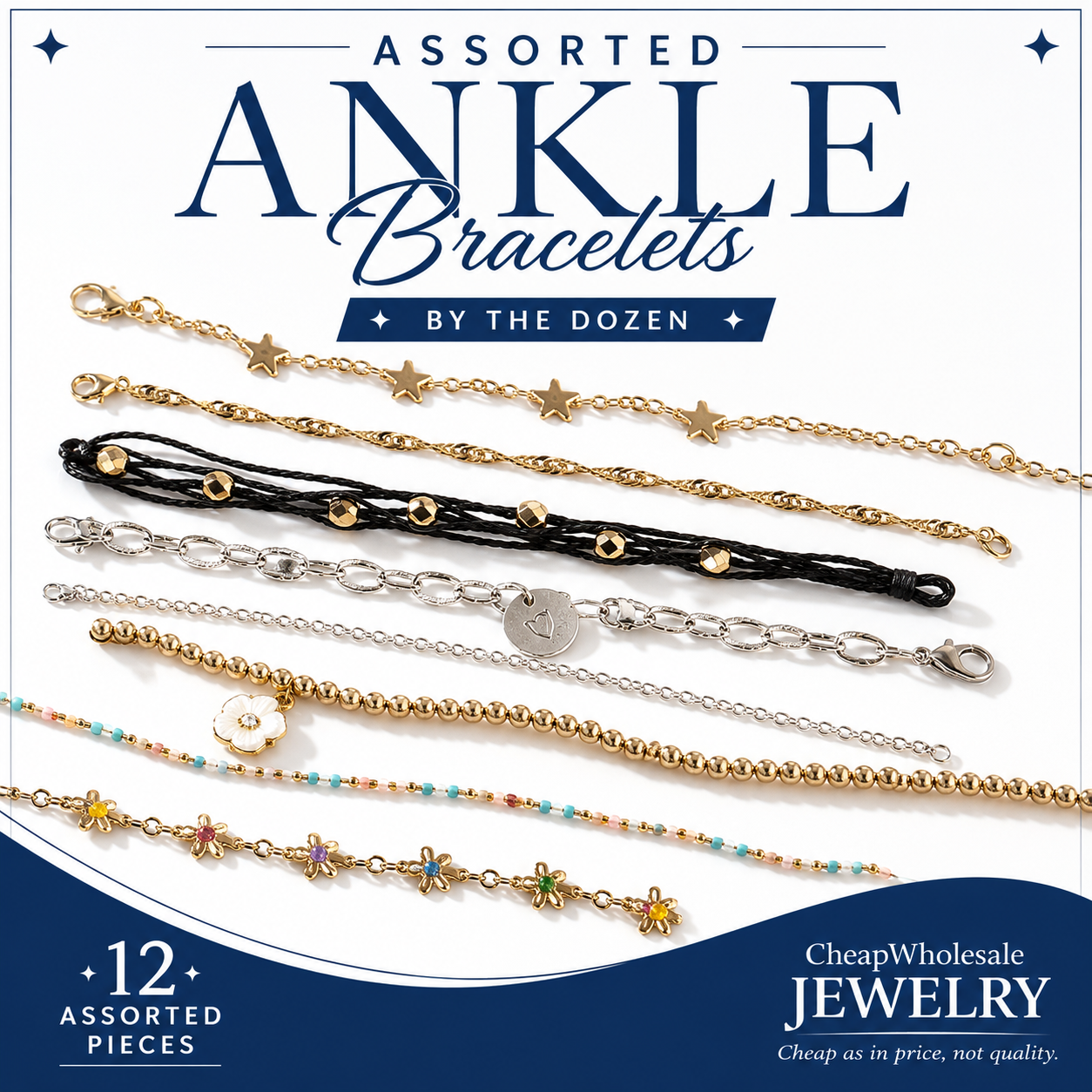 Wholesale Anklets by the Dozen