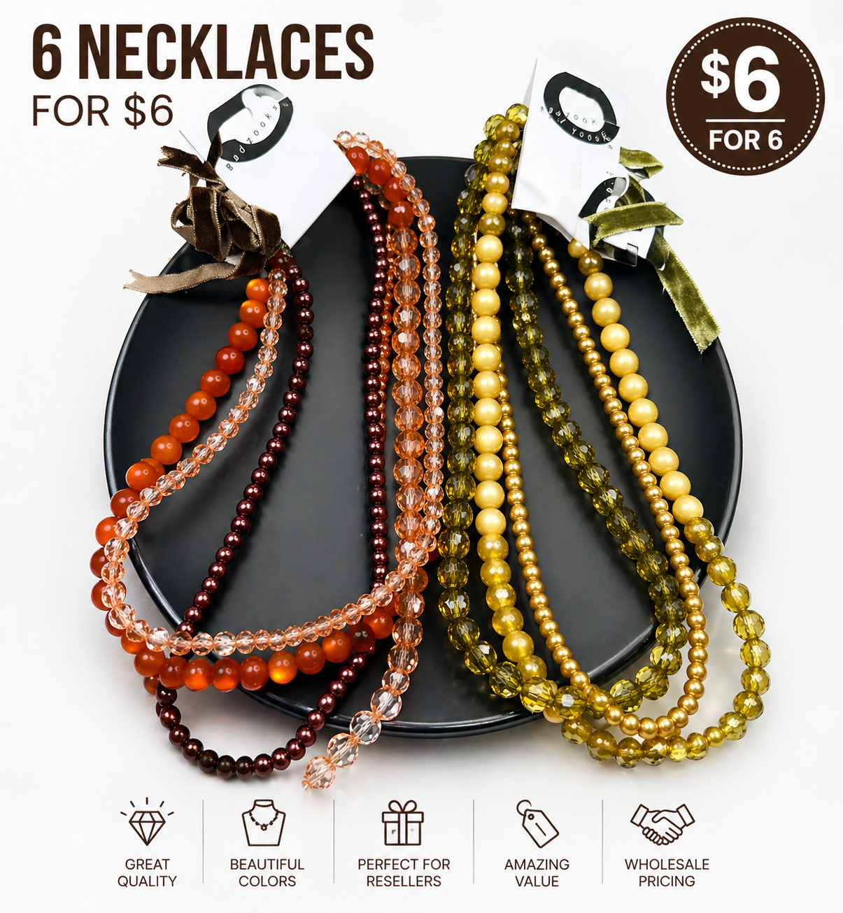 6 for $6 - Name Brand Necklaces