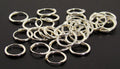 12 Pair Mini Hoop Sterling Silver Earrings