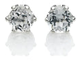 Genuine White Topaz Earrings