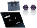 Genuine Amethyst Earrings in Sterling Silver