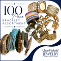 100 Piece Assorted Wholesale Bracelets Lot