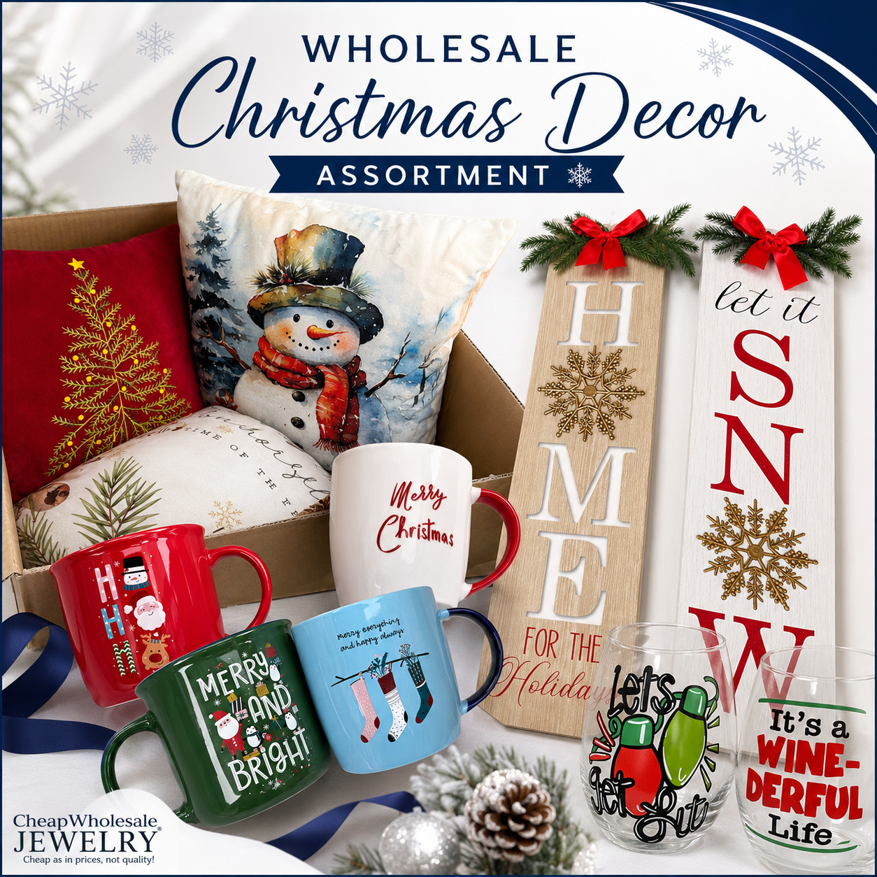 Closeout Christmas Decor by the Dozen