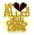 Wholesale Tac Pins by the Dozen - God's Love