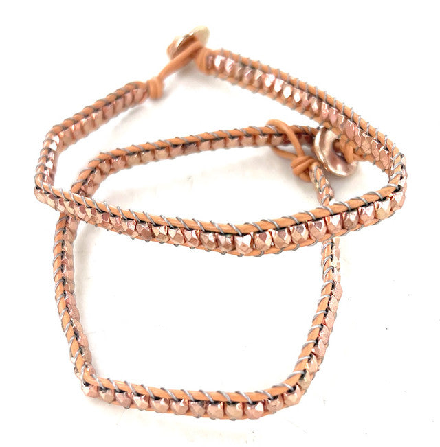 Wholesale Bracelets by the Dozen - Rose Gold Shimmer