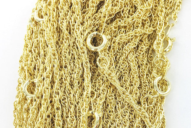 Wholesale Plated Rope Chain by the Gross - D235S