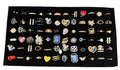 72 Piece Ring Tray - Assorted Styles and Sizes