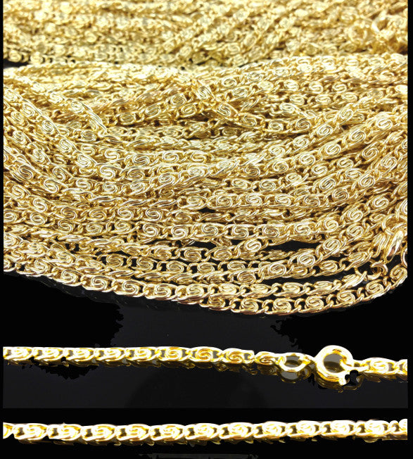 Scroll Link Chain : Gold : Price Per Gross