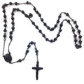 Stainless Steel Rosary Beads : Black