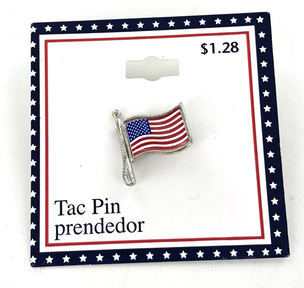 Wholesale American Flag Tac Pins - 100 Pieces