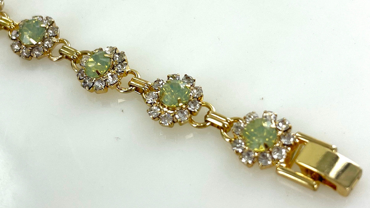 Wholesale Crystal Flower Tennis Bracelet