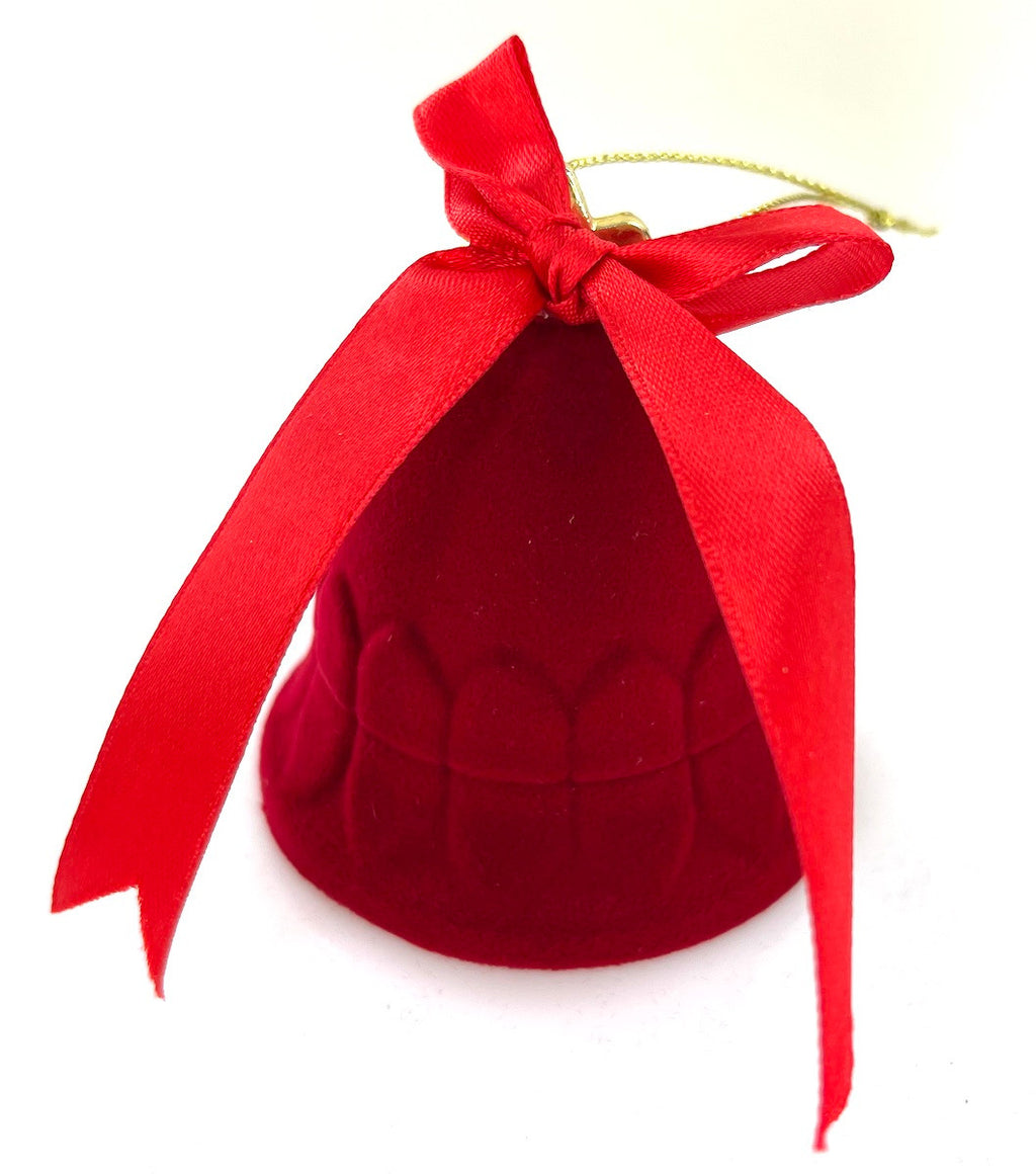 Wholesale Red Velvet Hanging Bell Boxes by the Dozen