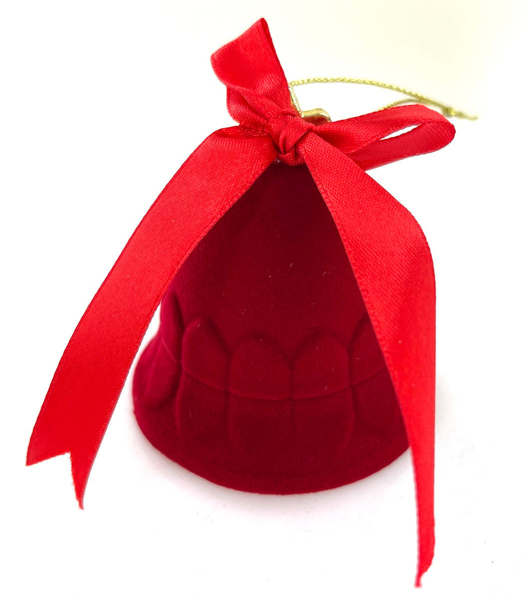 Wholesale Red Velvet Hanging Bell Boxes by the Dozen