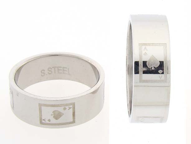 Stainless Steel Ace Ring