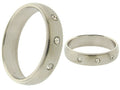 3 CZ Stone Stainless Steel Rings