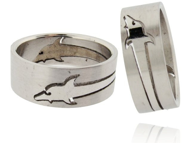 Wholesale Stainless Steel Dolphin Ring