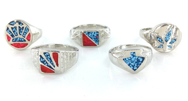 Assorted Mens Wholesale Turquoise Rings