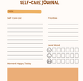 Self Care Journal