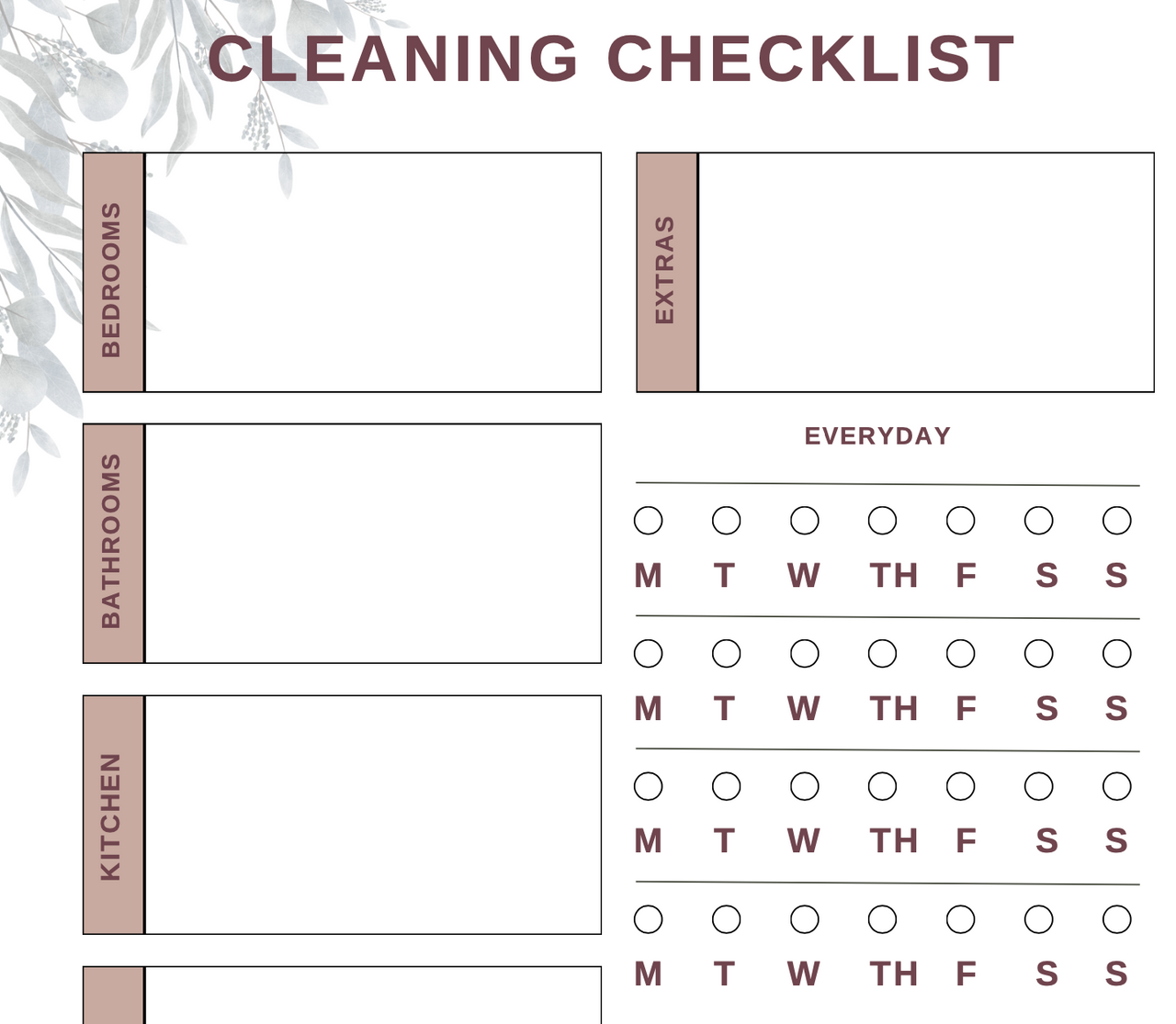 Head of Household Planner and Organizer