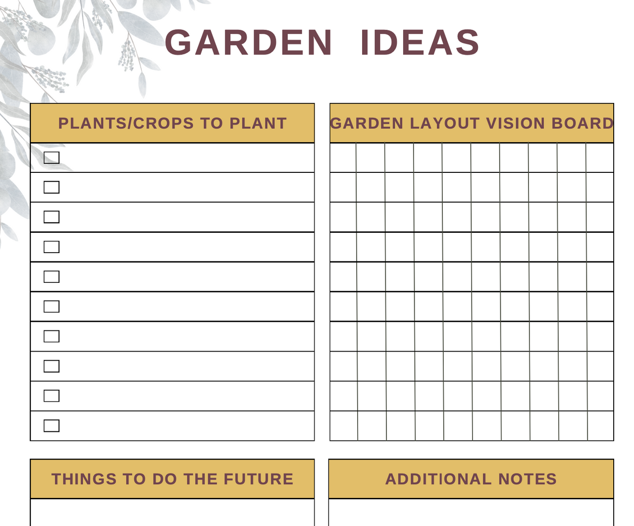 Head of Household Planner and Organizer