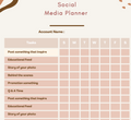 Social Media Content Planner and Organizer