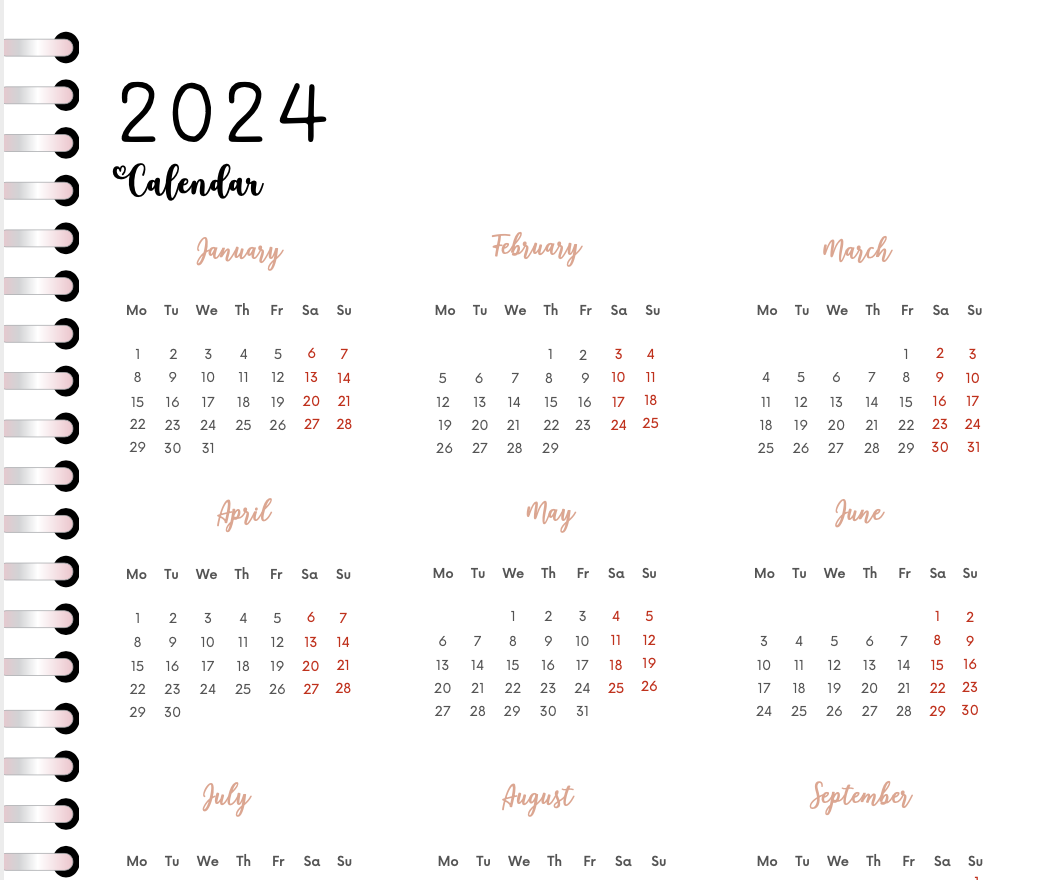 2024 Complete Digital Planner and Organizer