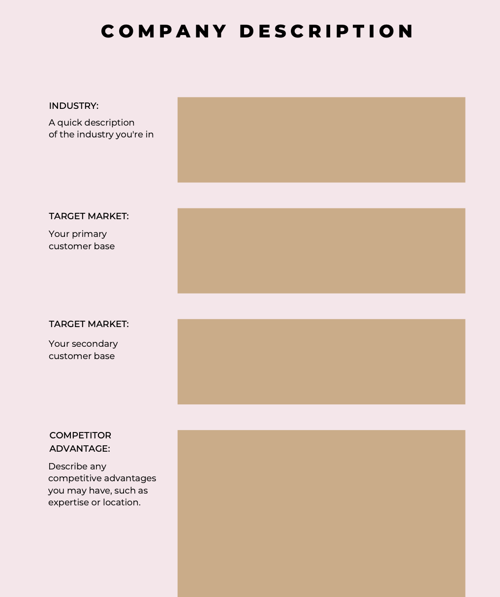 Business Plan Template