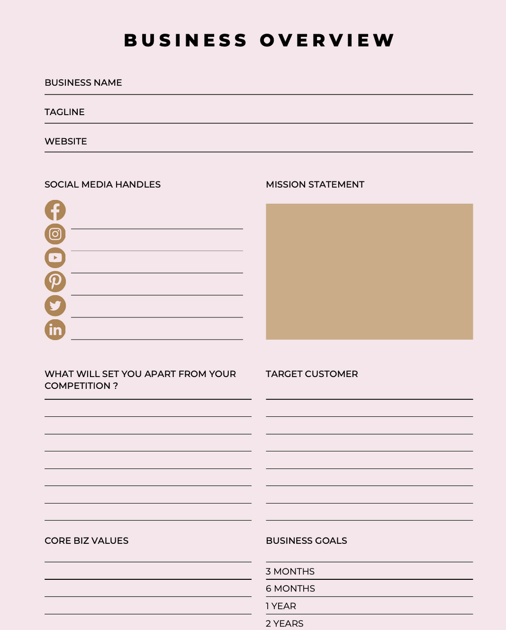 Business Online Sales Digital Planner
