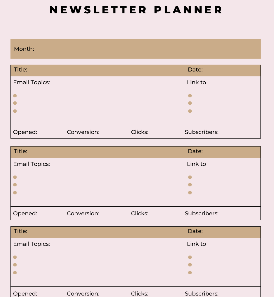 Email Marketing for Business Planner