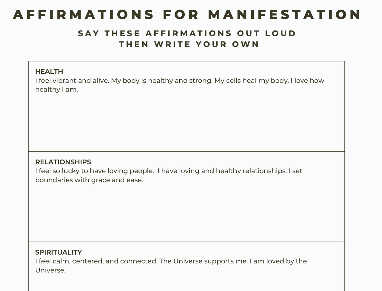Manifestation Idea Storm Planner and Journal