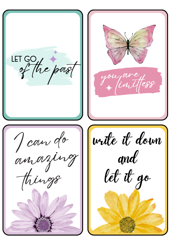 Manifestation Flash Cards - 10 Pages