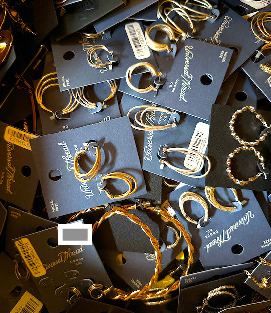 Wholesale Earrings by the Dozen - Assorted Hoop Earring Samples