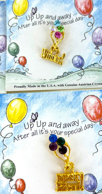 Wholesale Lapel Pins by the Dozen - Crystal Balloons