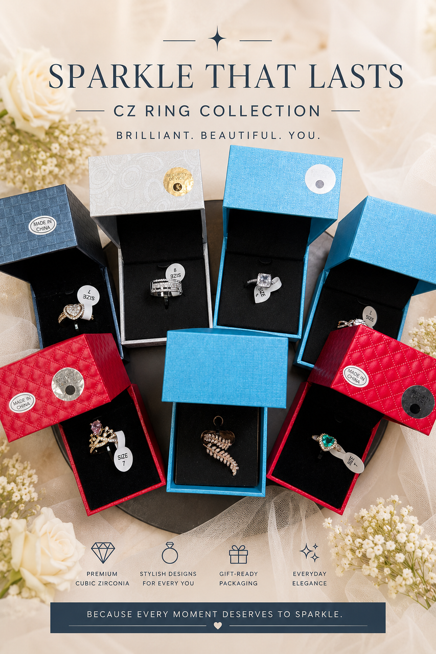 Rings by the Dozen - CZ Gift Box